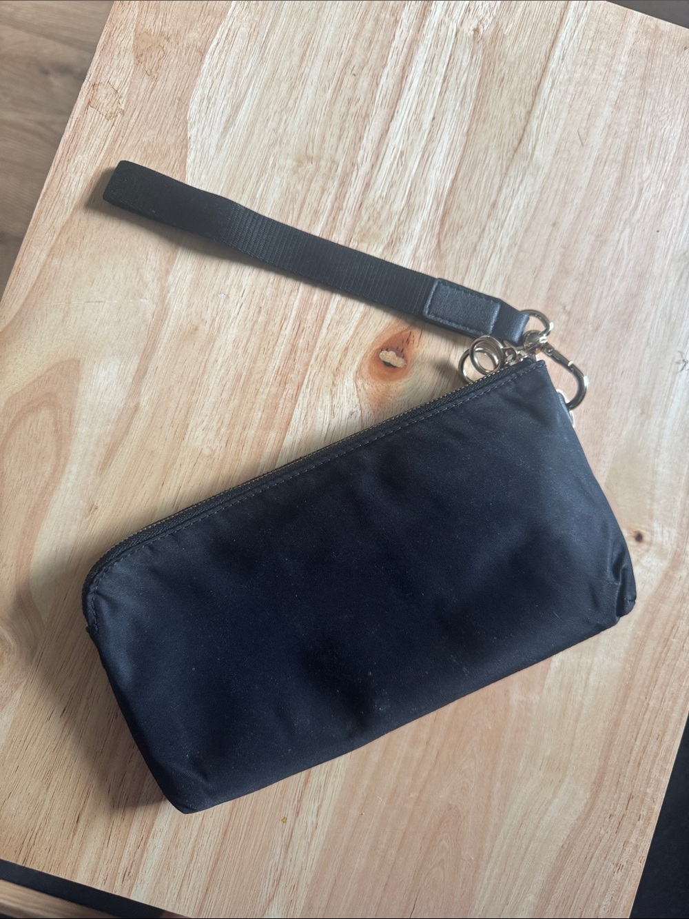 Lululemon Black Wristlet Clutch with Silver Logo Accent - Picture 10 of 12